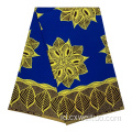 Kain Afrika Lilin Polyester Cetak 100% Berkual Tinggi